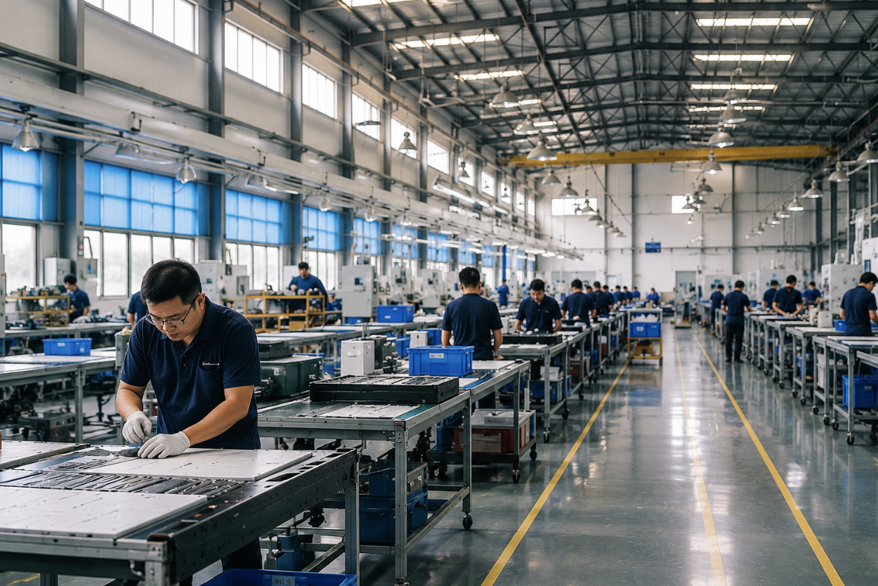 Manufacturing factory production line in China